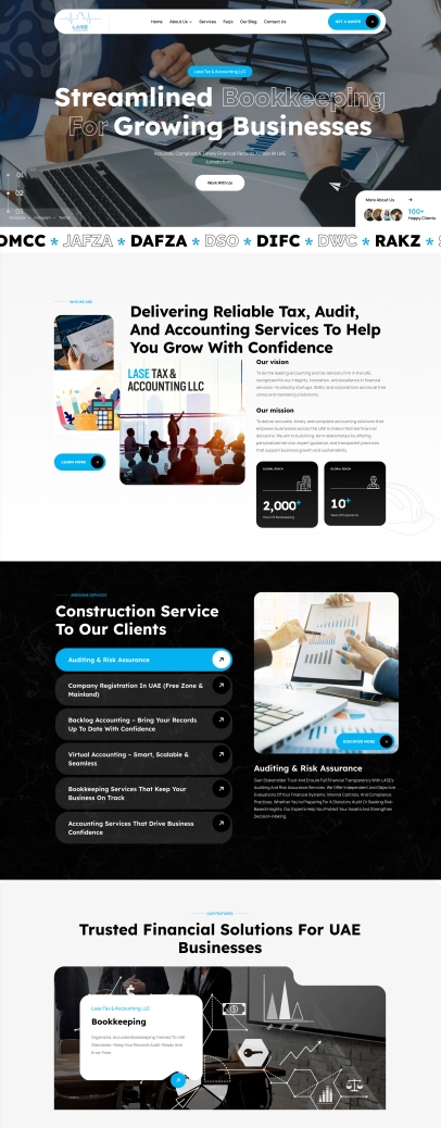 LASE Accounting Services project preview