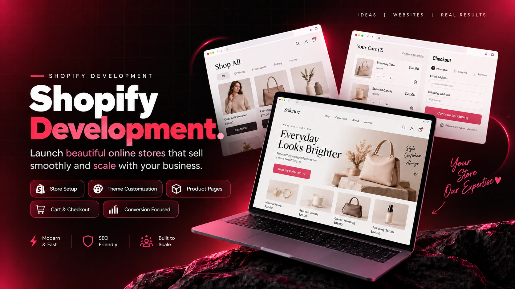 Shopify — service concept artwork