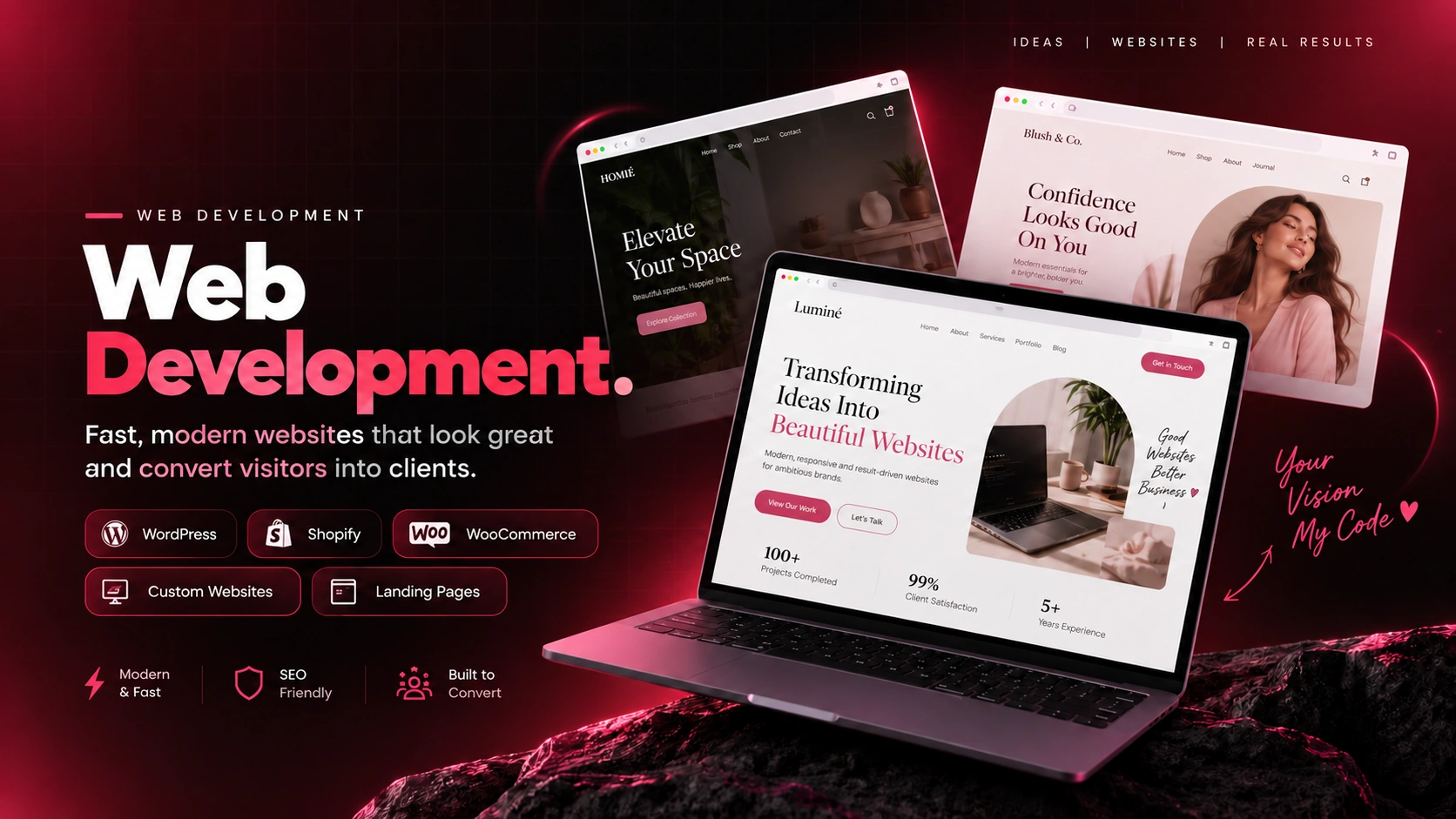 Web Development — service concept artwork